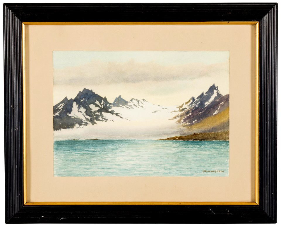Glacier at Isfjorden, Spitsbergen (George Bruenech) - Nationalmuseum - 25227