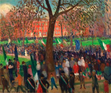 William J. Glackens - Parade, Washington Square (1912)