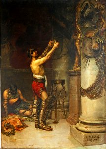 Gladiadores victoriosos ofreciendo las armas a Hércules guardián (Museo del Prado)