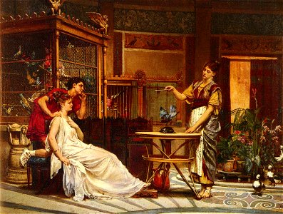 Leon Glaize- the bird charmer-1875