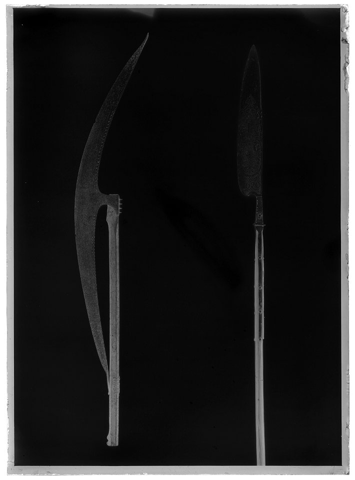 Glaive, drabantkuse, kejsar Ferdinand IIs hov, 1620, Tysk-Romerska riket - Livrustkammaren - 52315-negative