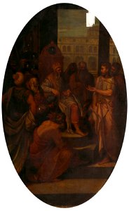 Giuseppe Porta, known as Giuseppe Porta Salviati (1520-75) - Joseph Presents his Brothers to Pharaoh - RCIN 402983 - Royal Collection