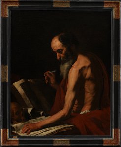 Giuseppe Ribera - St Jerome - KMSsp53 - Statens Museum for Kunst. Free illustration for personal and commercial use.