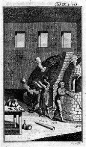 Glasbläser aus Bischof Physisch-technologisches Handbuch 1791