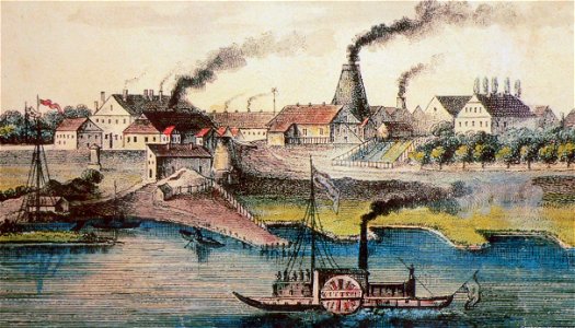 Glashütte Gernheim um 1850