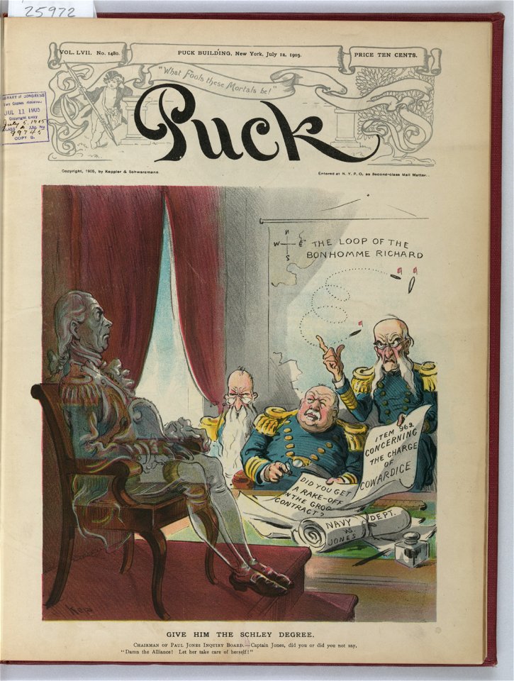 Give him the Schley degree - Kep. LCCN2011645717