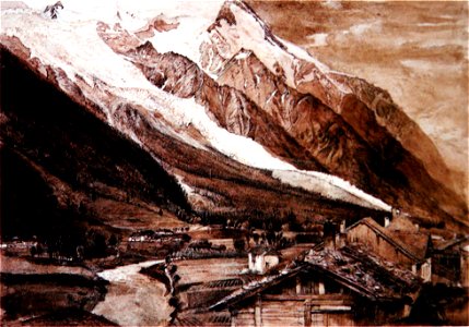 Glacier des Bossons Chamonix Ruskin