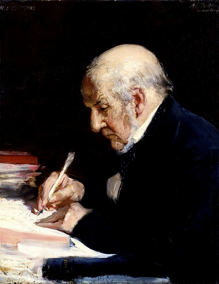 William Ewart Gladstone by Alfred Edward Emslie