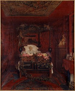 Glaize, Pierre Paul Léon - Victor Hugo sur son lit de mort - 752 - Maison de Victor Hugo