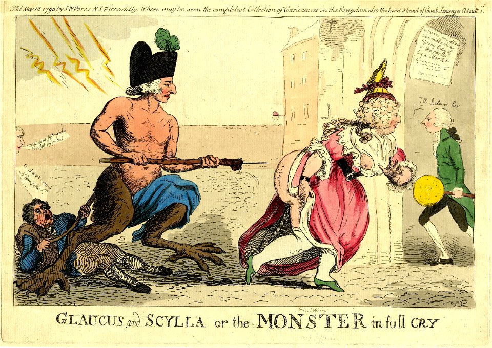 Glaucus and Scylla or the monster in full cry (BM 1868,0808.5937)