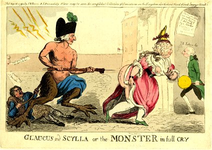 Glaucus and Scylla or the monster in full cry (BM 1868,0808.5937)