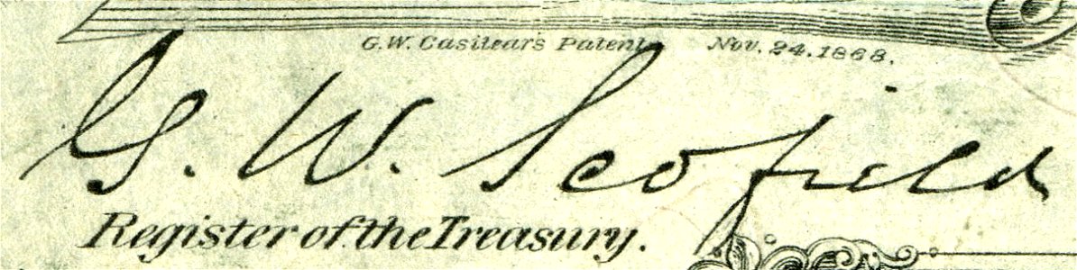 Glenni William Scofield (Engraved Signature)