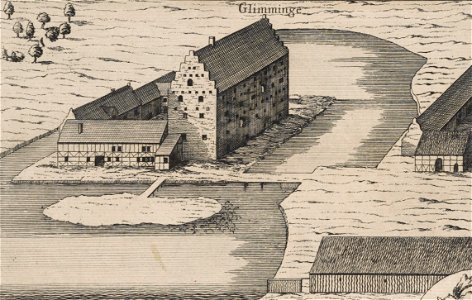Glimmingehus Castle in 1680