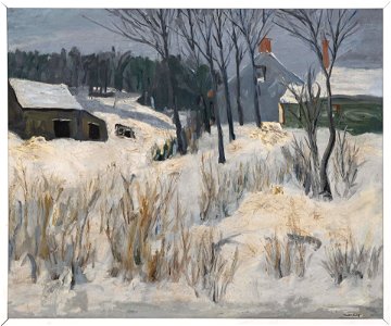House in a Snowy Landscape by Hendrik Glintenkamp