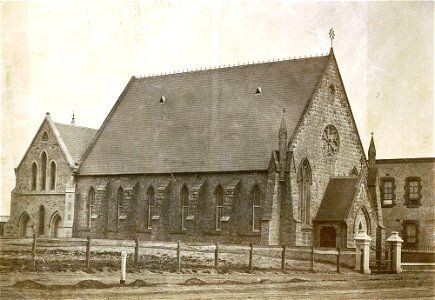 Glenelg Congregational church 1870. Free illustration for personal and commercial use.