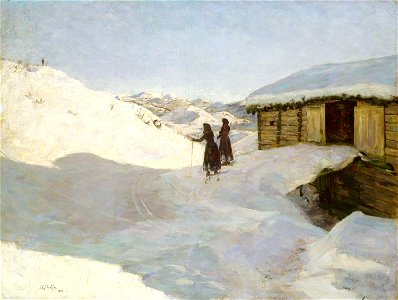 Jacob Gløersen - Winter at Vågsli in Telemark - NG.M.02335 - National Museum of Art, Architecture and Design