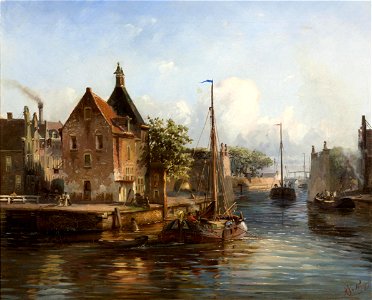 GM Prooijen 1850 - Het Klein Poortje te Groningen van stadszijde