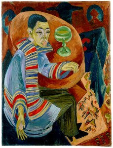 Gm1667 Ernst Ludwig Kirchner, Der Trinker (Selbstbildnis), 1914~1915
