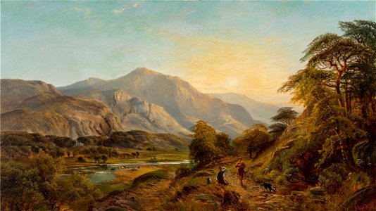 A Misty Vale by Alfred Augustus Glendening Senior