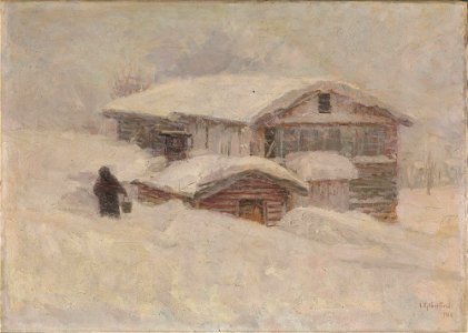 Jacob Gløersen - Drifting Snow - NG.M.01004 - National Museum of Art, Architecture and Design