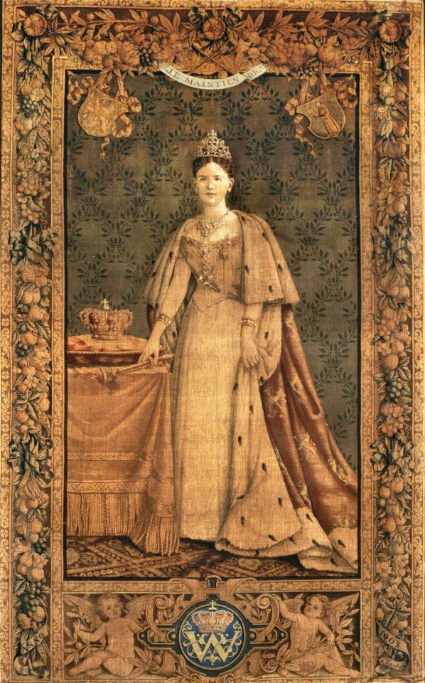Gobelin koningin Wilhelmina van Anton Trautwein (1905)
