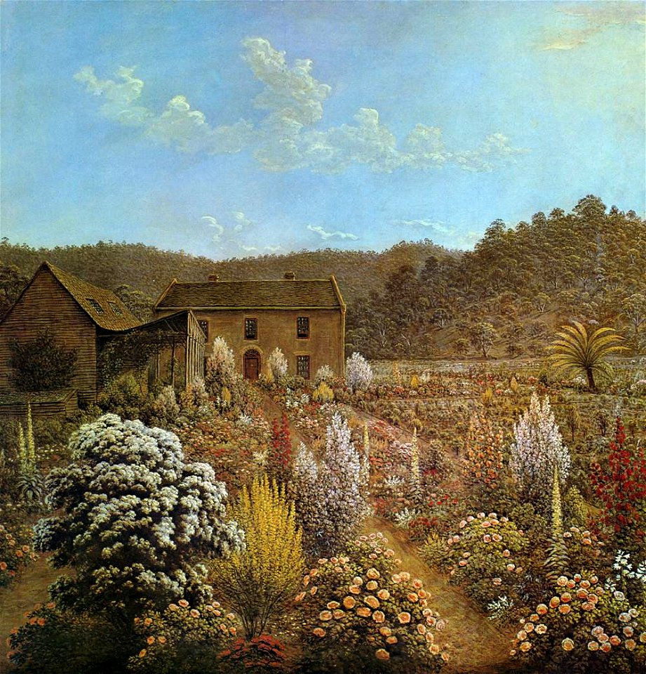 John Glover - The Artist's House and Garden - WGA09638