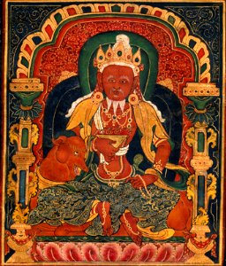 God of Fire, Agni, of the Medicine Buddha Mandala - Google Art Project (cropped)