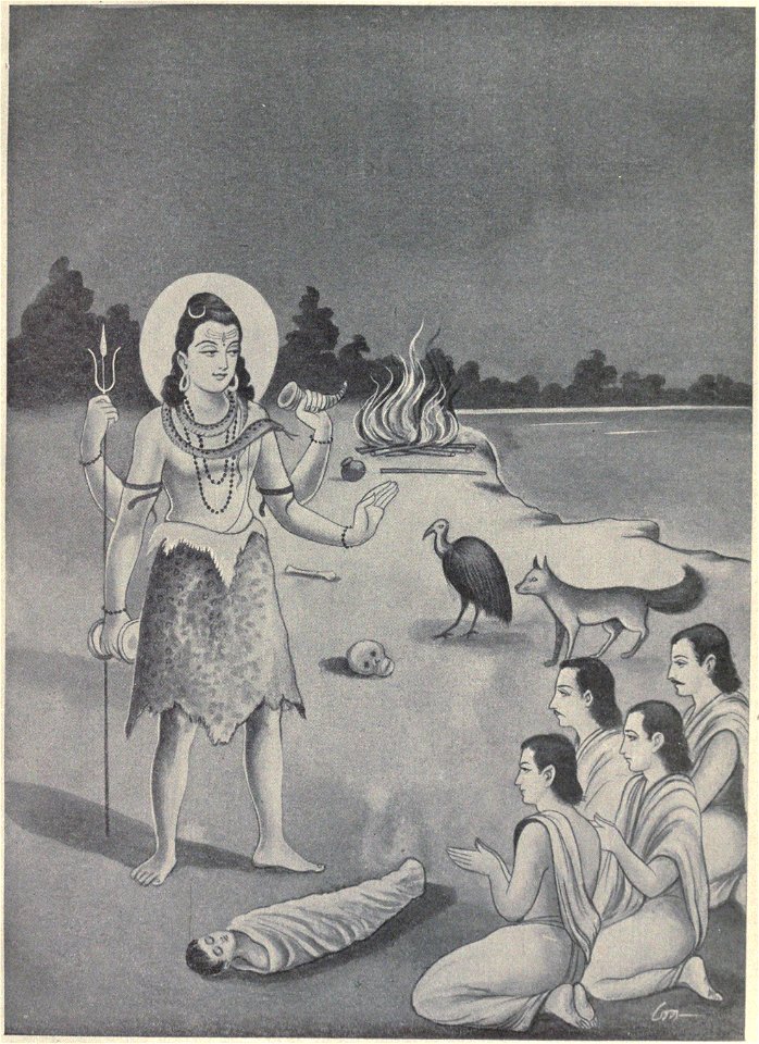 God Shiva mercy on Dead Brahmin boy and Vulture