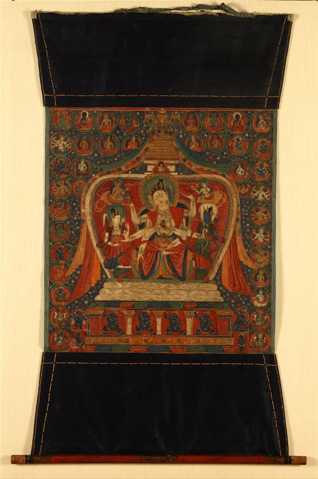 Goddess Ushnishavijaya in Stupa - Google Art Project