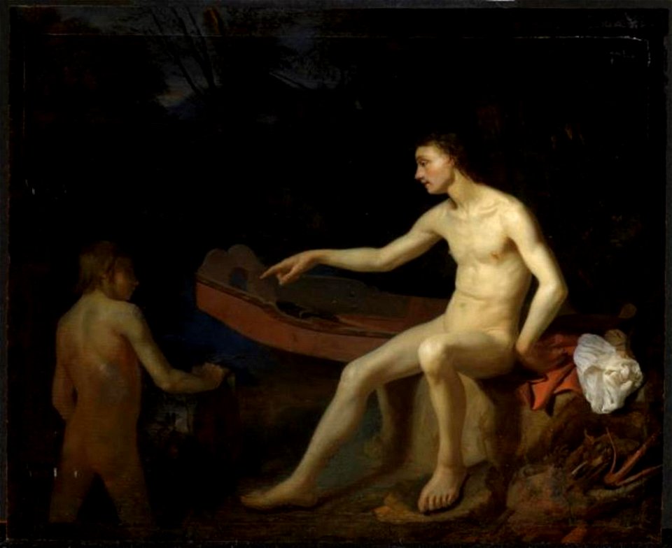 Godefridus Schalcken - Twee badende mannen - 281 - Staatliche Kunsthalle Karlsruhe