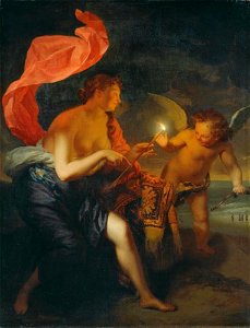 Godefridus Schalcken - Venus overhandigt Amor een brandende pijl - GK 307 - Museumslandschaft Hessen Kassel