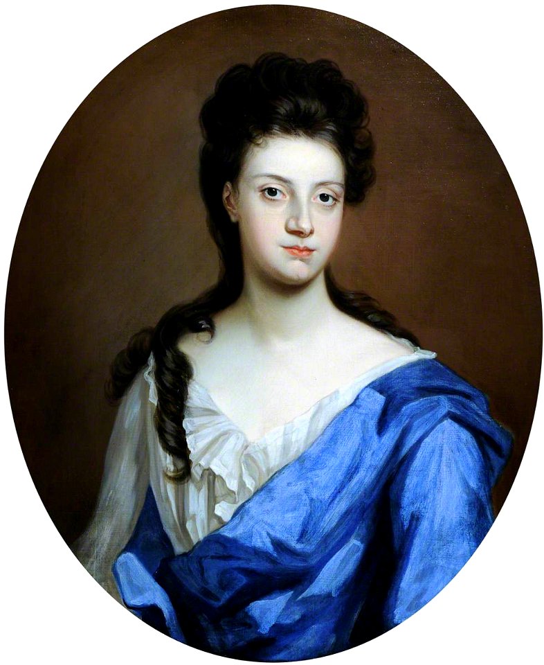 Godfrey Kneller (1646-1723) (circle of) - Portrait of an Unknown Lady in a Blue Mantle - 959519 - National Trust