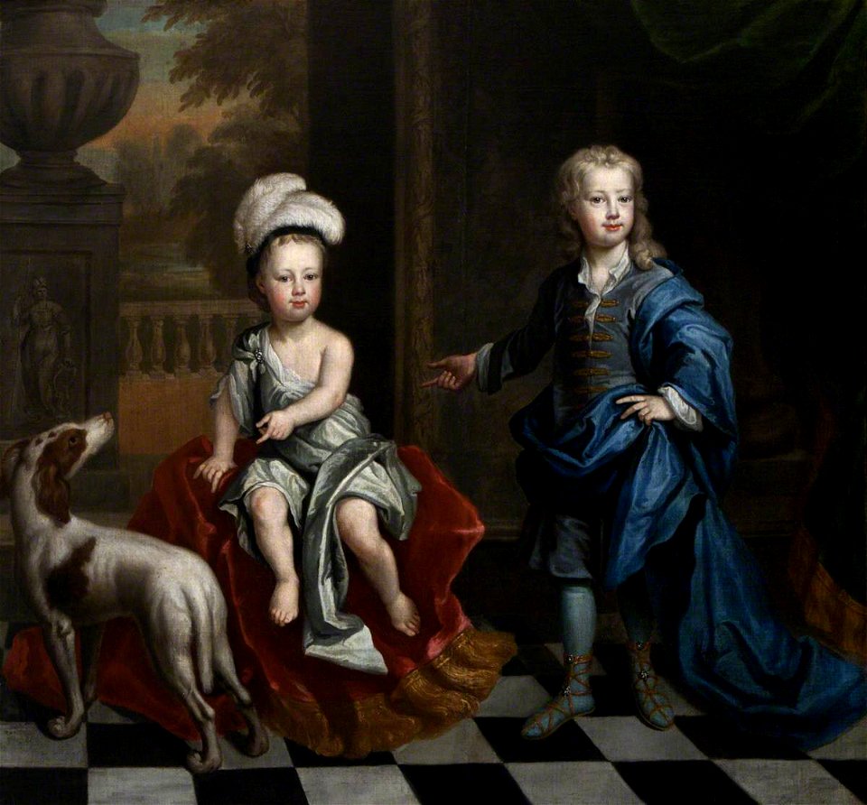 Godfrey Kneller (1646-1723) (style of) - David Colyear (1698–1728-9), Viscount Milsington, and His Brother Charles Colyear (1700–1785), 2nd Earl of Portmore - 108812 - National Trust