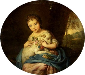 Godfrey Kneller (1646-1723) (style of) - Child with a Lamb (possibly the Honourable Anne Masham, d.1727, later Mrs Henry Hoare II) - 732346 - National Trust