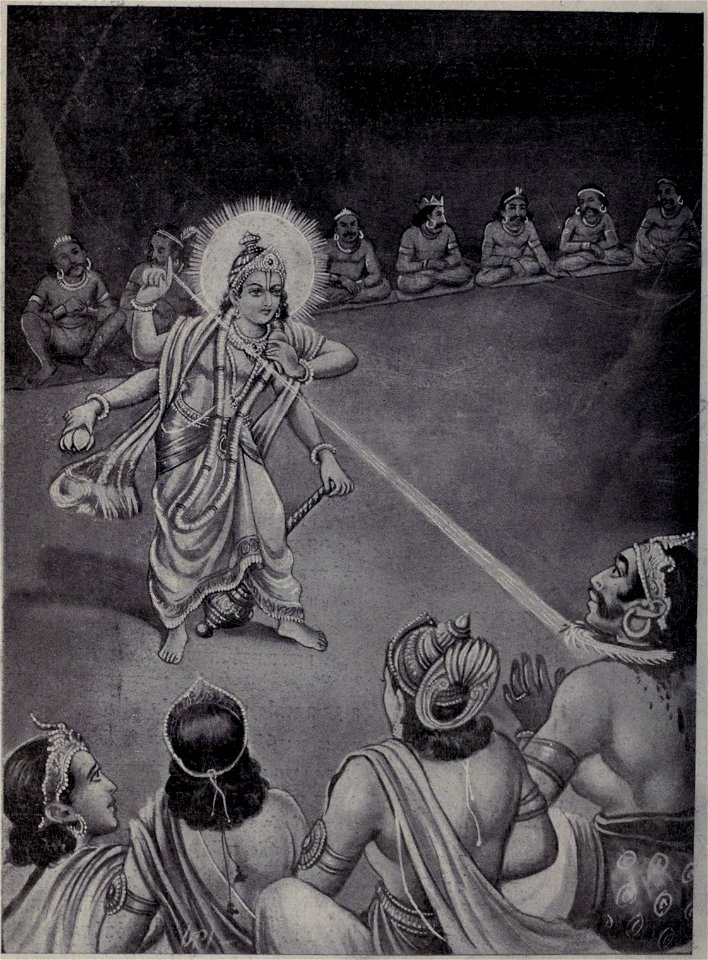 God Vishnu cut the head of Rahu with disk