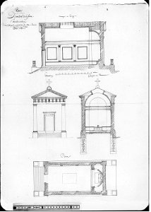 Godde - Chapelle du Père-Lachaise - plan
