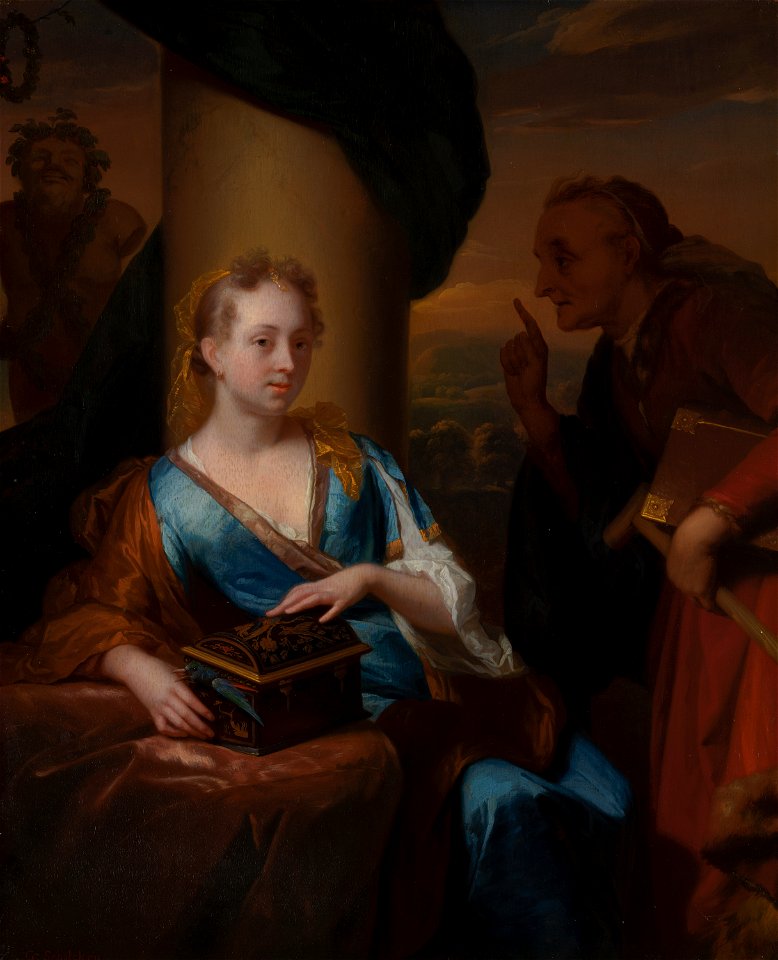 Godefridus Schalcken - A Useless Moral Lesson - 160 - Mauritshuis