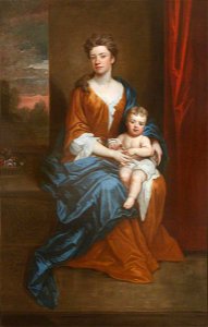 Godfrey Kneller (1646-1723) - Portrait of an Unknown Lady with Her Son on Her Lap - 1548147 - National Trust