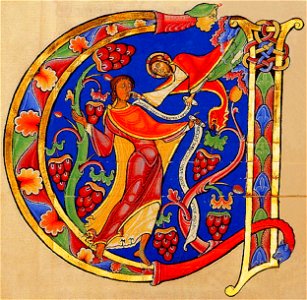 God addressing Jeremiah, Winchester Bible, 1160-75 (22797800517)