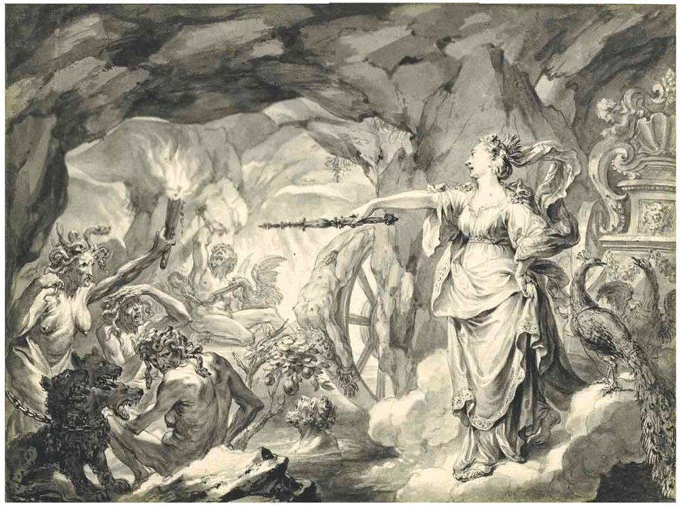 Godfried Maes - Illustrations to the Metamorphoses of Ovid, Juno in Hades