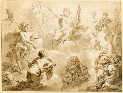 Godfried Maes - Phaeton Before His Father Apollo