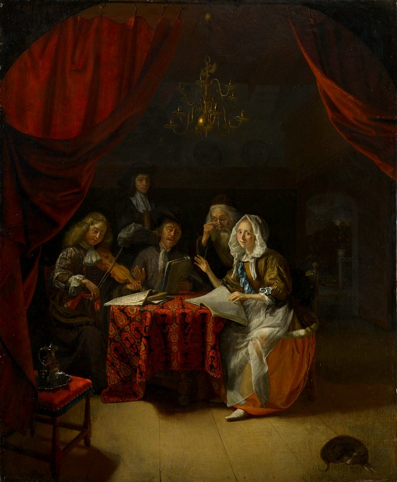 Godfried Schalcken (Made 1643-The Hague 1706) - A Family Concert - RCIN 405337 - Royal Collection