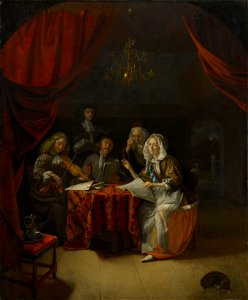 Godfried Schalcken (Made 1643-The Hague 1706) - A Family Concert - RCIN 405337 - Royal Collection