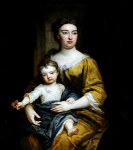 Godfrey Kneller (1646-1723) - Portrait of an Unknown Woman and Child (possibly Lady Rachel Russell, 1674–1725, Duchess of Devonshi - 1129136 - National Trust