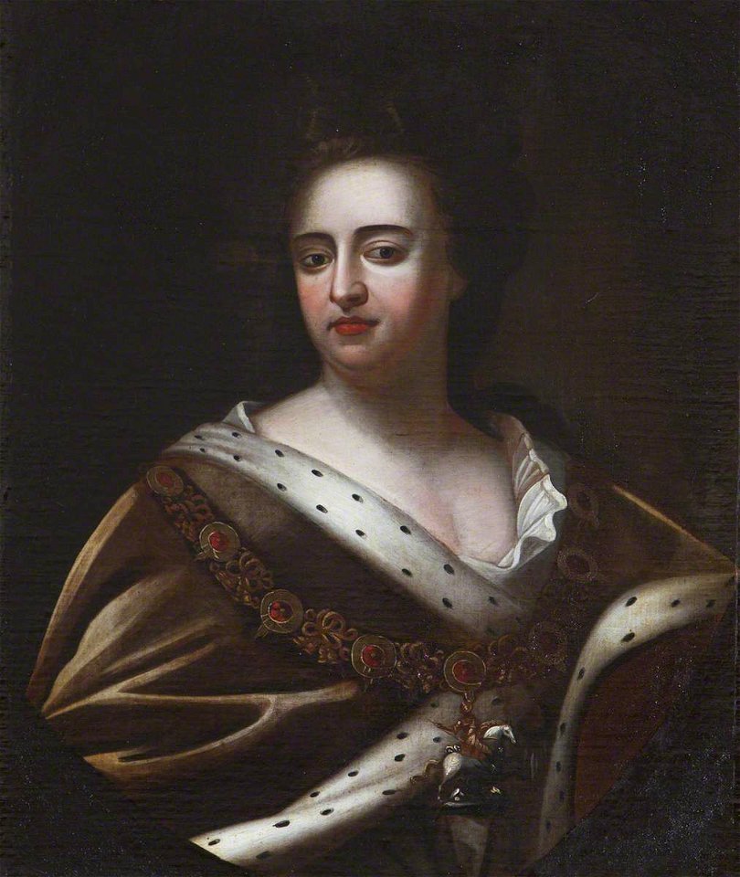 Godfrey Kneller (1646-1723) (after) - Queen Anne (1665–1714), in Garter Robes - 436192 - National Trust