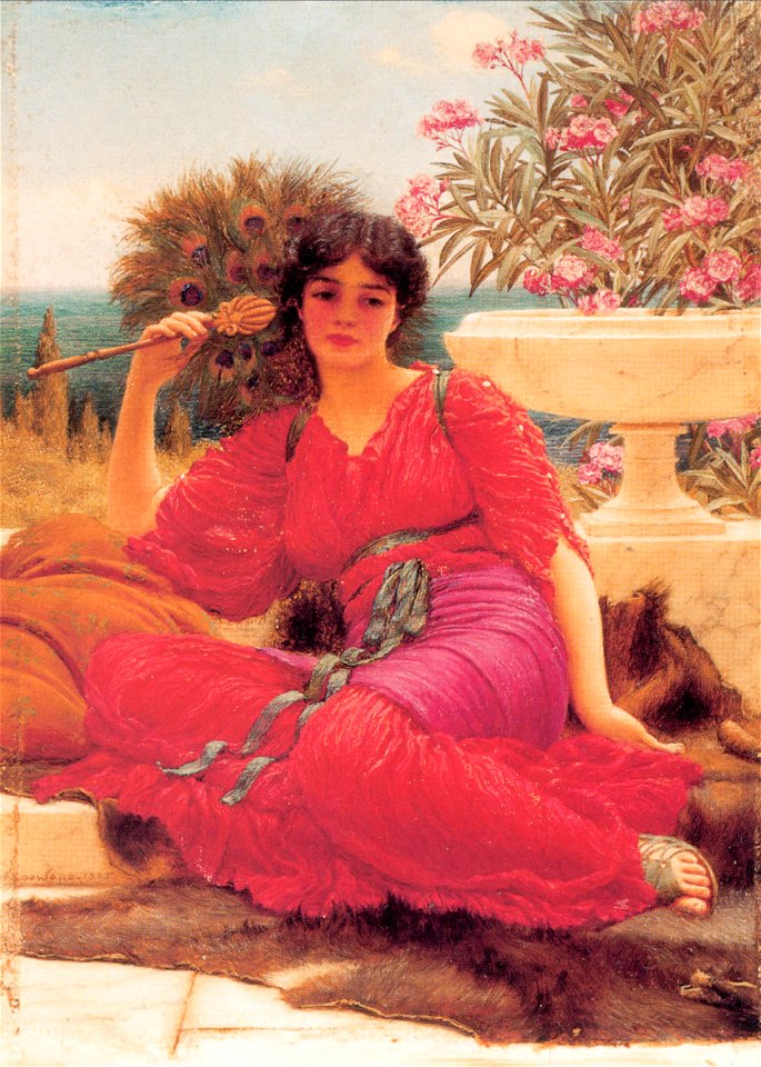 Godward-Flabellifera (oil study)-1905