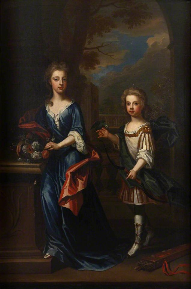 Godfrey Kneller (1646-1723) (studio of) - Two Children (possibly the children of William Cavendish, 1672–1729, 2nd Duke of Devonshire) - 1129274 - National Trust