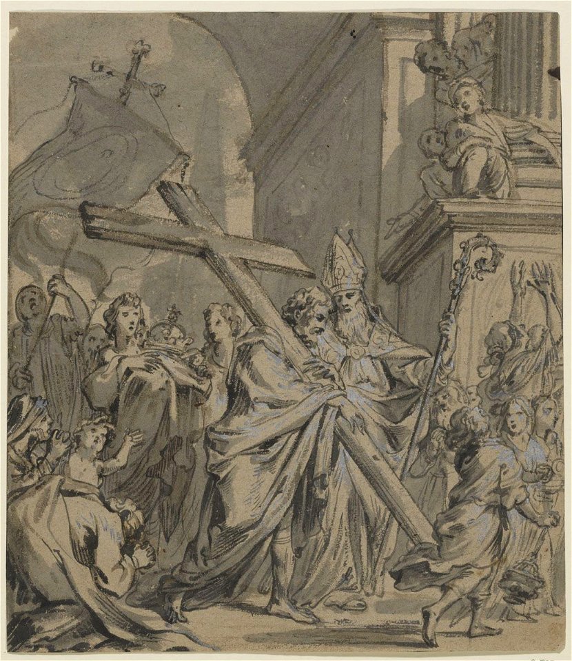 Godfried Maes - The Emperor Heraclius Carrying the Cross of Christ into Jerusalem