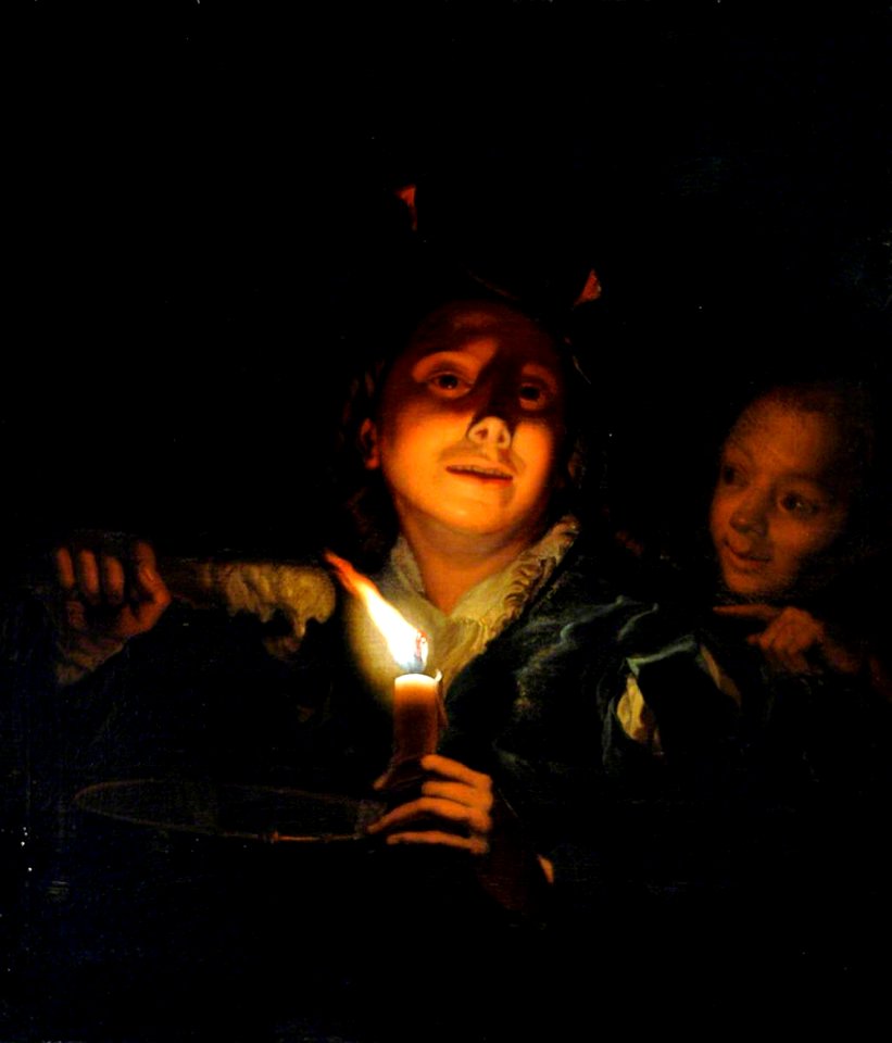 Godfried Schalcken (1643-1706) (after) - Children Melting Wax (Young Man Eating Porridge) - 290263 - National Trust