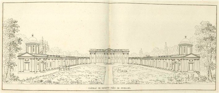 Goetghebuer - 1827 - Choix des monuments - 041 Chateau Seneffe Nivelles
